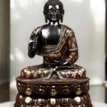 Pure Brass Large Blessing Buddha Statue - 38"